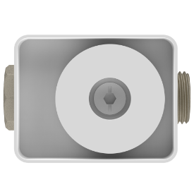 FMP-03 Concealed Brass Body For Forged Metropole WC Flush Valve 40mm (1.5" Inch)