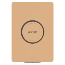 MP-RG-5218 Metropole Forged Brass WC Flush Valve 40mm (1.5" Inch) With Exposed Shut Off Provision & Square Plate (Rose Gold)