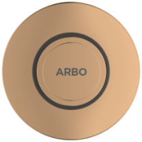 UPR-RG-01 Exposed Part Kit Of Forged Metropole WC Flush Valve With Fitting Sleeve With Operating Lever, Round Wall Flange & Cartridge (Rose Gold)