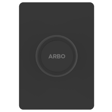 UPS-MB-02 Exposed Part Kit Of Forged Metropole WC Flush Valve With Fitting Sleeve With Operating Lever, Square Wall Flange & Cartridge (Matt Black)