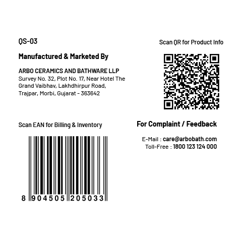 QS-03 Single Bowl Kitchen Sink 16" x 18" x 9" Inch Quartz Black