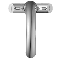 EL-1815 Center Hole Basin Mixer With Swinging Spout With Braided Hoses (Table Mounted Model)