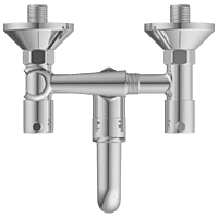 EL-1821 Wall Mixer 2 In 1 With Crutch, Connecting Legs With Wall Flange
