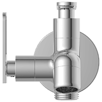 IX-2805 2 Way Bib Tap Side Handle With Wall Flange
