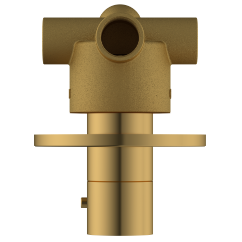 DVT-GG-5610 2 Inlet 3 Outlet Thermostatic Diverter Body With Upper Part Set (Glossy Gold)