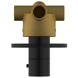 DVT-MB-5610 2 Inlet 3 Outlet Thermostatic Diverter Body With Upper Part Set (Matt Black)