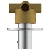 DVT-5610 2 Inlet 3 Outlet Thermostatic Diverter Body With Upper Part Set