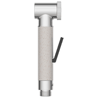 HF-01 Brass Round Health Faucet With Hook & 1.2 Mtr. S.S. Tube (Ivory)