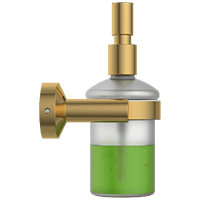 LE-GG-06 Lexus Liquid Soap Dispenser With Brass Pump-Glossy Gold