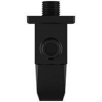 LV-MB-2004 Angle Cock With Wall Flange (Matt Black)