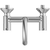 LX-1313 Sink Mixer With Swinging Spout With Connecting Legs With Wall Flange (Wall Mounted Model)