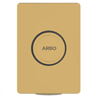 MP-GG-5216 Metropole Forged Brass WC Flush Valve 25mm (1" Inch) With Exposed Shut Off Provision & Square Plate (Glossy Gold)