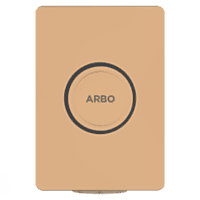 MP-RG-5216 Metropole Forged Brass WC Flush Valve 25mm (1" Inch) With Exposed Shut Off Provision & Square Plate (Rose Gold)