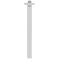 SHA-02 Square Cross Wall Mounted Shower Arm With Wall Flange 12" Inch