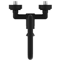 KA-MB-3143 Single Lever Sink Mixer With Swinging Spout With Connecting Legs With Wall Flange (Wall Mounted Model) (Matt Black)