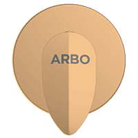 KA-RG-3123 Concealed Stop Cock 15mm Body With Upper Part Set (Rose Gold)