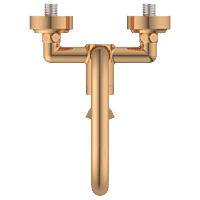 KA-RG-3143 Single Lever Sink Mixer With Swinging Spout With Connecting Legs With Wall Flange (Wall Mounted Model) (Rose Gold)