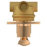 KA-RG-3153 2 Inlet 3 Outlet High Flow Diverter Body With Upper Part Set (Rose Gold)