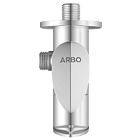 KA-3107 2 Way Angle Cock With Wall Flange