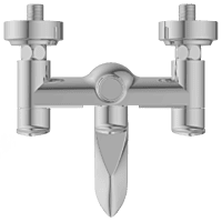 KA-3150 Wall Mixer With Connector For Hand Shower Arrangement With Connecting Legs, Wall Flange & Wall Bracket For Hand Shower