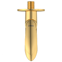 KA-GG-3103 Long Nose Bib Tap With Wall Flange (Glossy Gold)
