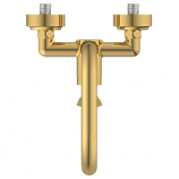 KA-GG-3143 Single Lever Sink Mixer With Swinging Spout With Connecting Legs With Wall Flange (Wall Mounted Model) (Gold)