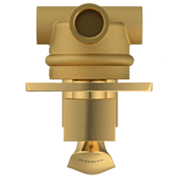 KA-GG-3153 2 Inlet 3 Outlet High Flow Diverter Body With Upper Part Set (Gold)