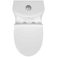 OPC-18112PP Elite Washdown One Piece Closet S Trap (9" Inch) With Soft Close Seat Cover, Hinges, Fixing Accessories Set and Accessories Set, Cistern Fittings