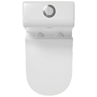 OPC-22111PP Apple Washdown One Piece Closet S Trap (9" Inch) With Soft Close Seat Cover, Hinges, Fixing Accessories Set and Accessories Set, Cistern Fittings