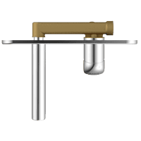 CM-2529 Concealed Body For Single Lever Basin Mixer Wall Mounted With Exposed Part Kit, Consisting Of Operative Lever, Basin Spout & Wall Flange