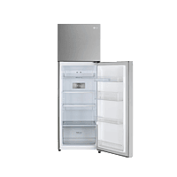 LG 272L Double Door Refrigerator, Convertible, Multi Air Flow, Shiny Steel, 2 Star