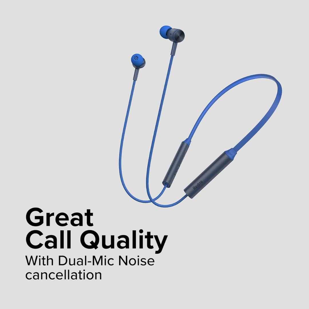 Redmi Sonic Bass Wireless Bluetooth 5.0 Neckband in-Ear Earphones with Mic