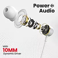 Portronics Coch 10 Wired  (White, In the Ear)