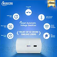 Microtek SMART EM4170+ Automatic Voltage Stabilizer for AC Up to 1.5 Ton Working Power 170V - 270 (White)