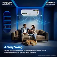Acerpure Chill Neo 1.5 Ton 3 Star 5100W AC5IPG61.5TN3W51W Inverter Split AC (2026 Model) | Energy Efficient 7-in-1 Convertible |Cools at 58°C |Ice Blast | 4 Ways swing | Copper Condenser
