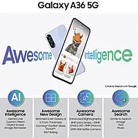 SAMSUNG Galaxy A36 5G (Awesome Lavender, 128 GB) (8 GB RAM)