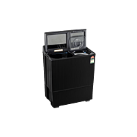 12 KG Washing Machine with Roller Jet Pulsator+, Wind Jet Dry+ , Dual Spin Shower, Onyx Black, 5 Star