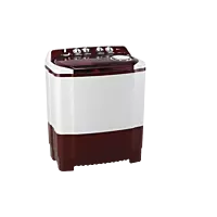 LG 8 Kg Semi Automatic Washing Machine with Roller Jet Pulsator, Wind Jet Dry, Burgundy, 5 Star