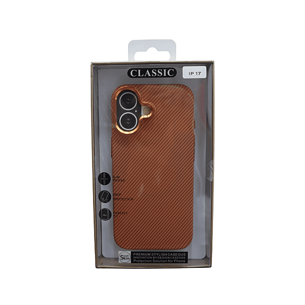 Classic iPhone 17 Carbon Fiber Textured Case – Slim Fit | Shockproof Protection