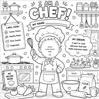 I Am a Chef – Colour & Frame Kit