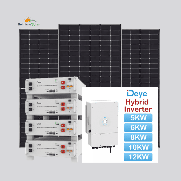 5 KW Waaree DCR-Deye Hybrid Solar System