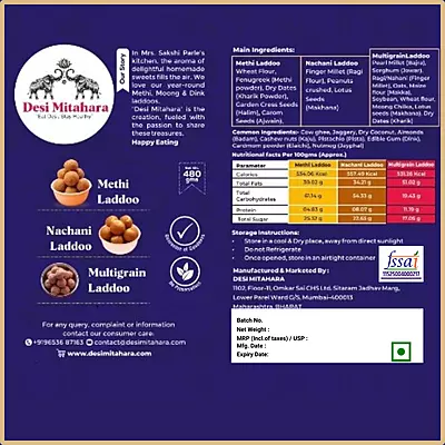Laddoo Celebration-Methi-Nachani-Multigrain Laddoo Combo