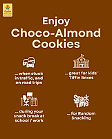 Millet Choco-Almond Cookies - 200 g | Gluten Free