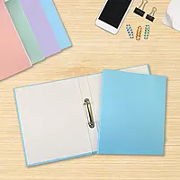 A4 Pastel Blue Paper Over Board Ring Binder by Janrax