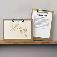 Pack of 2 A4 Wooden Clipboards – Portrait & Landscape Orientation