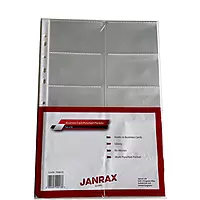 Pack of 20 Business Card Holder A4 Punched Pockets