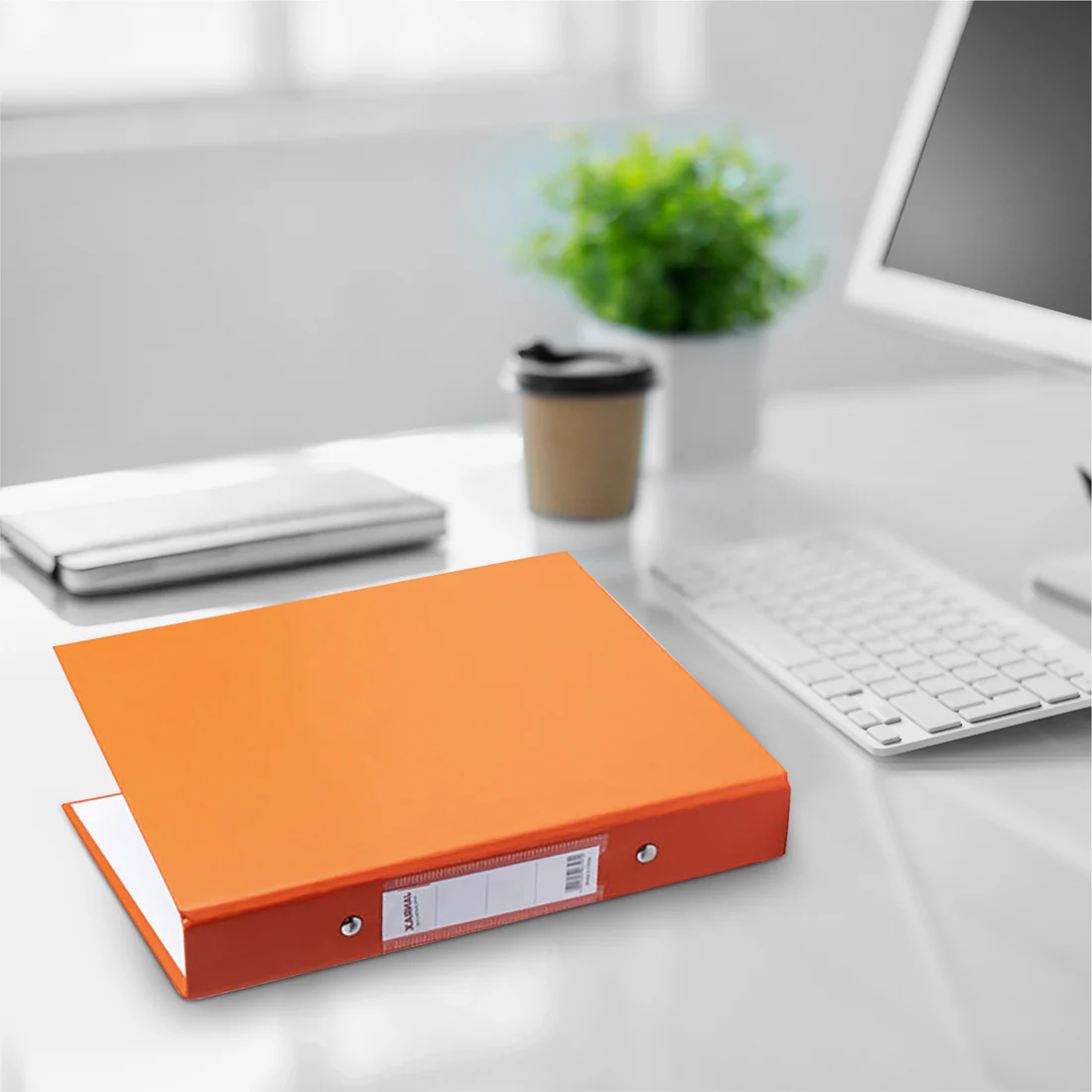 A5 Purple Paper Over Board Ring Binder by Janrax