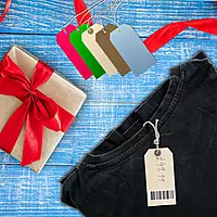 Pack of 30 Assorted Colour Luggage Strung Tags 75 x 135mm