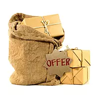 Pack of 60 Brown Kraft Stars 75 x 75mm