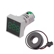Smidnya Square Indicator Ammeter AC 0~100A Green – Industrial Panel Meter for Pan India Use